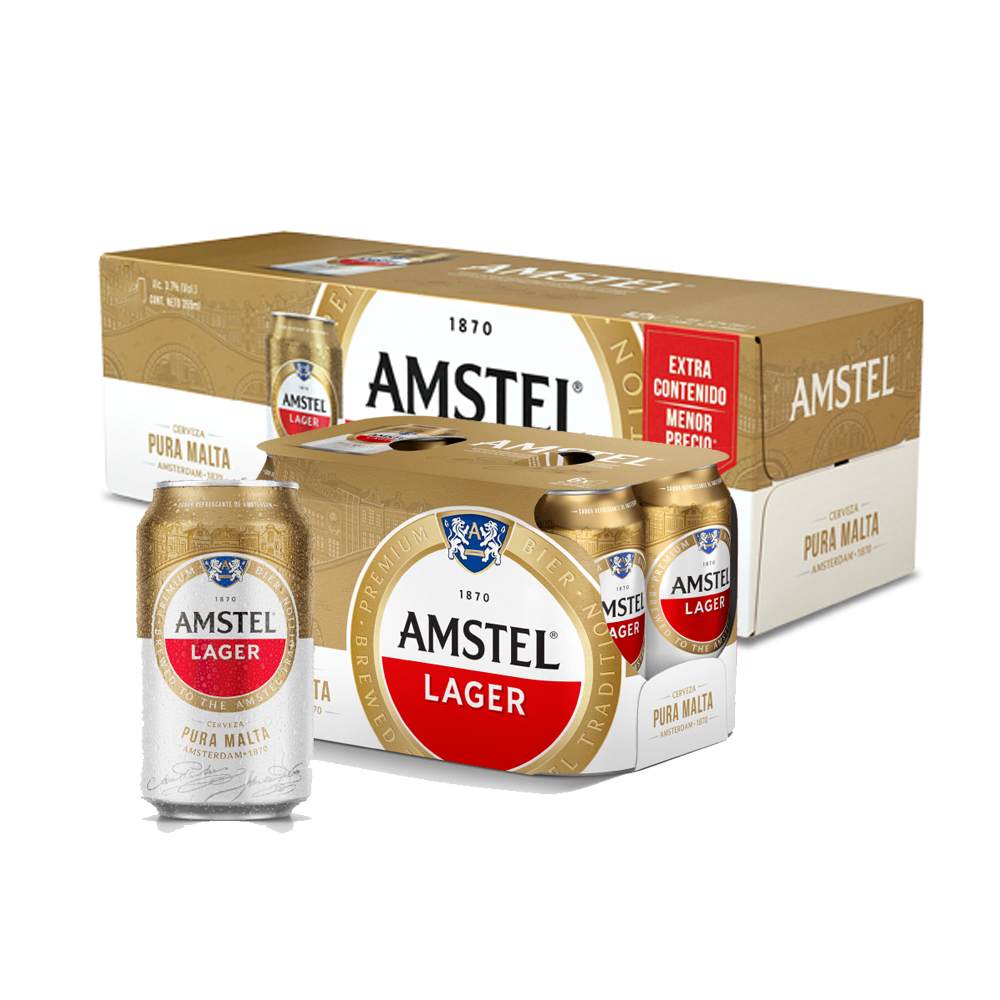 BDX CERV. AMSTEL 355 ML LATA (24UND)