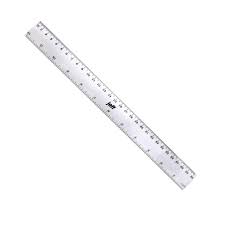 REGLA PLASTICO 30CM TRANSPARENTE JEFF
