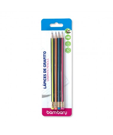 LAPIZ NEON MADERA NEGRA 
