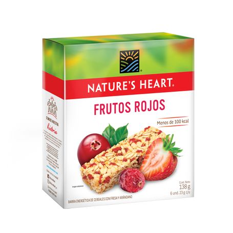 BARRA ENERGETICA NATURES HEART FRUTAS TROPICALES 23GR