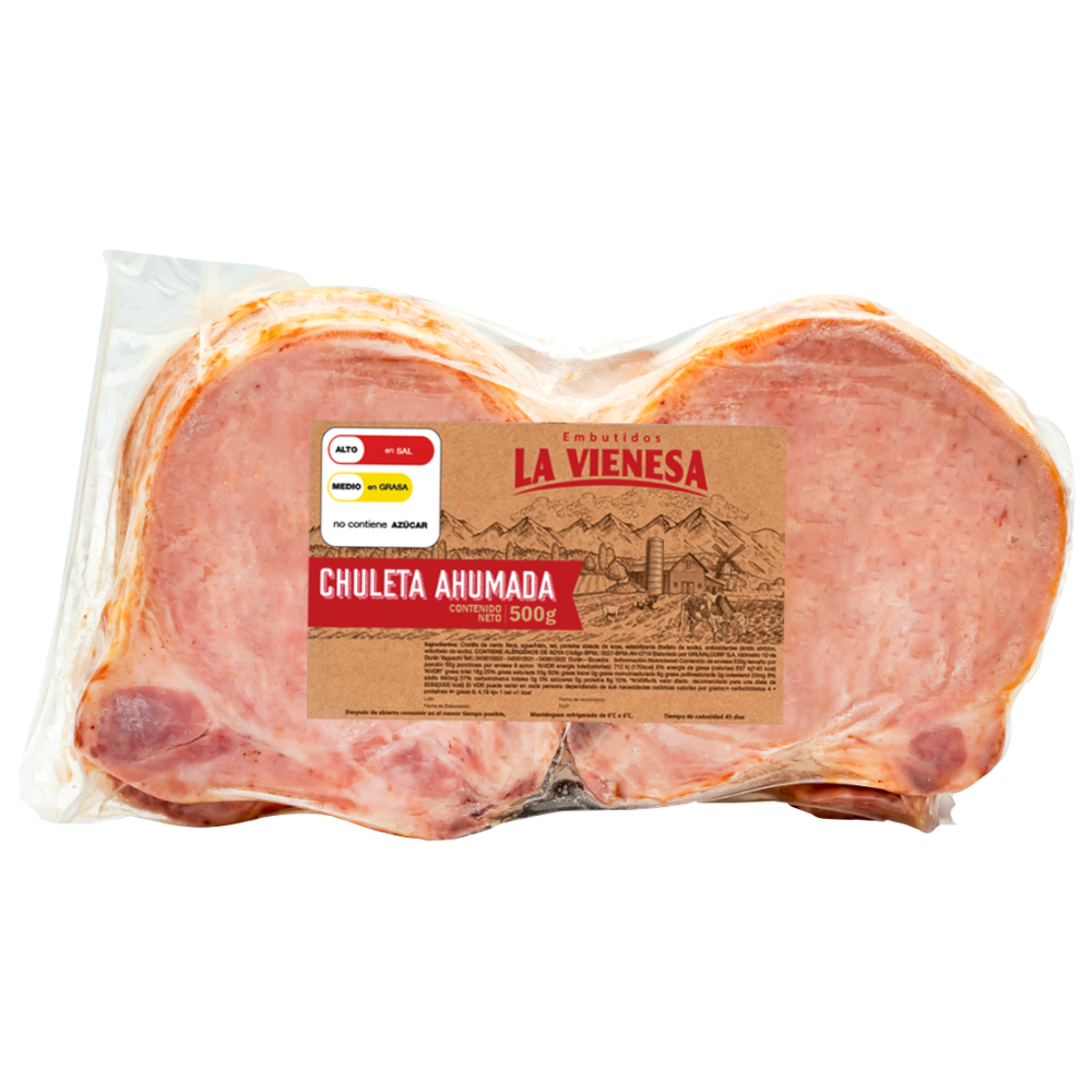 CHULETA AHUMADA LA VIENESA 500GR